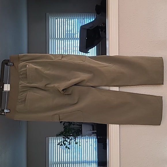 Figs High Waisted Ukwala Tapered Scrub Pants Heathered Olive Women's Petite L - Picture 2 of 5